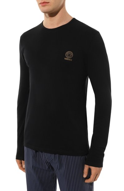 Хлопковый лонгслив VERSACE, арт. AUU01007/1A10011, фото 3