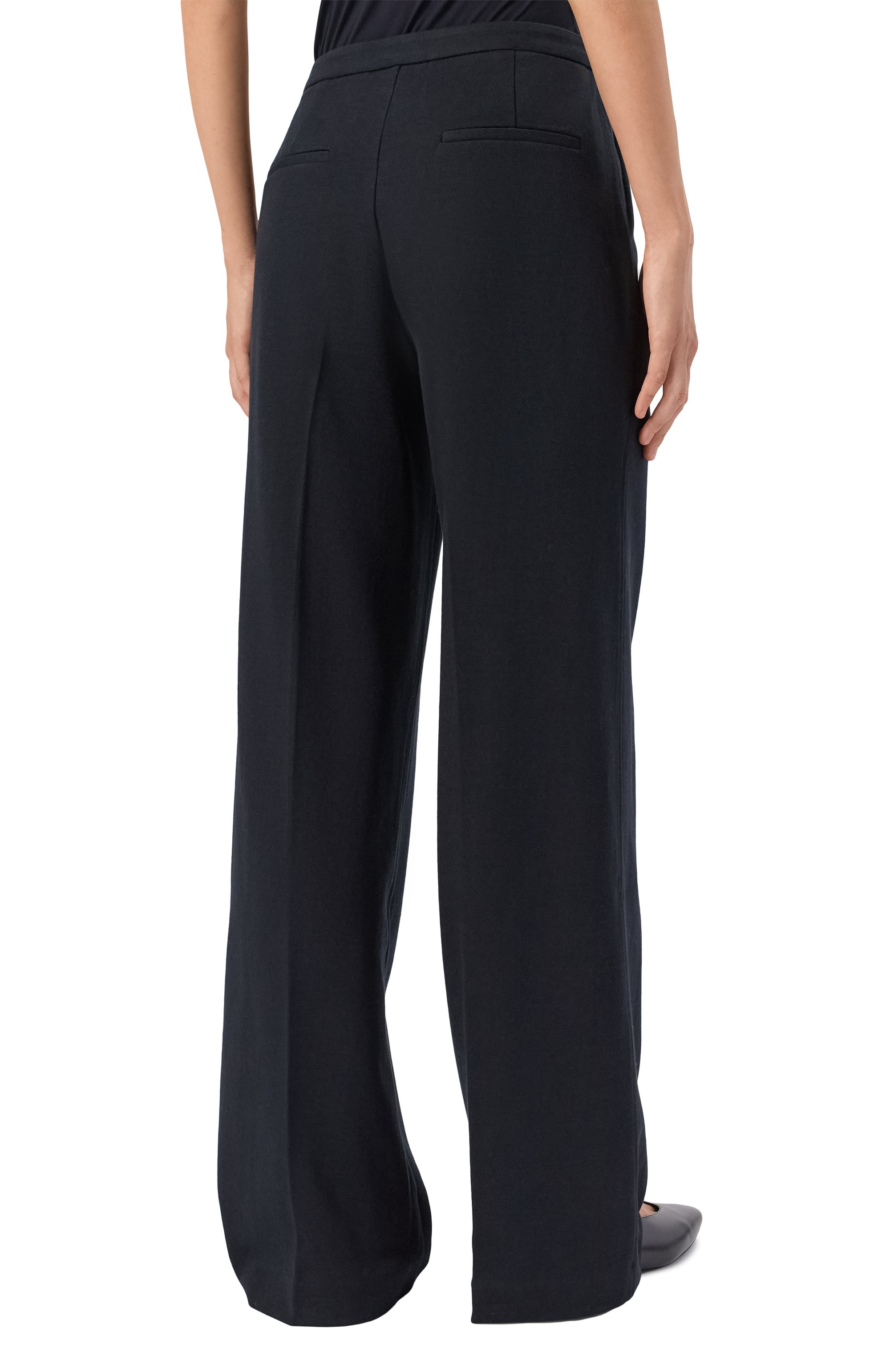 Брюки из шерсти и хлопка 12 STOREEZ черного цвета по цене 24000 руб., арт. 134996, фото 4 Брюки из шерсти и хлопка 12 STOREEZ, арт. 134996, фото 4