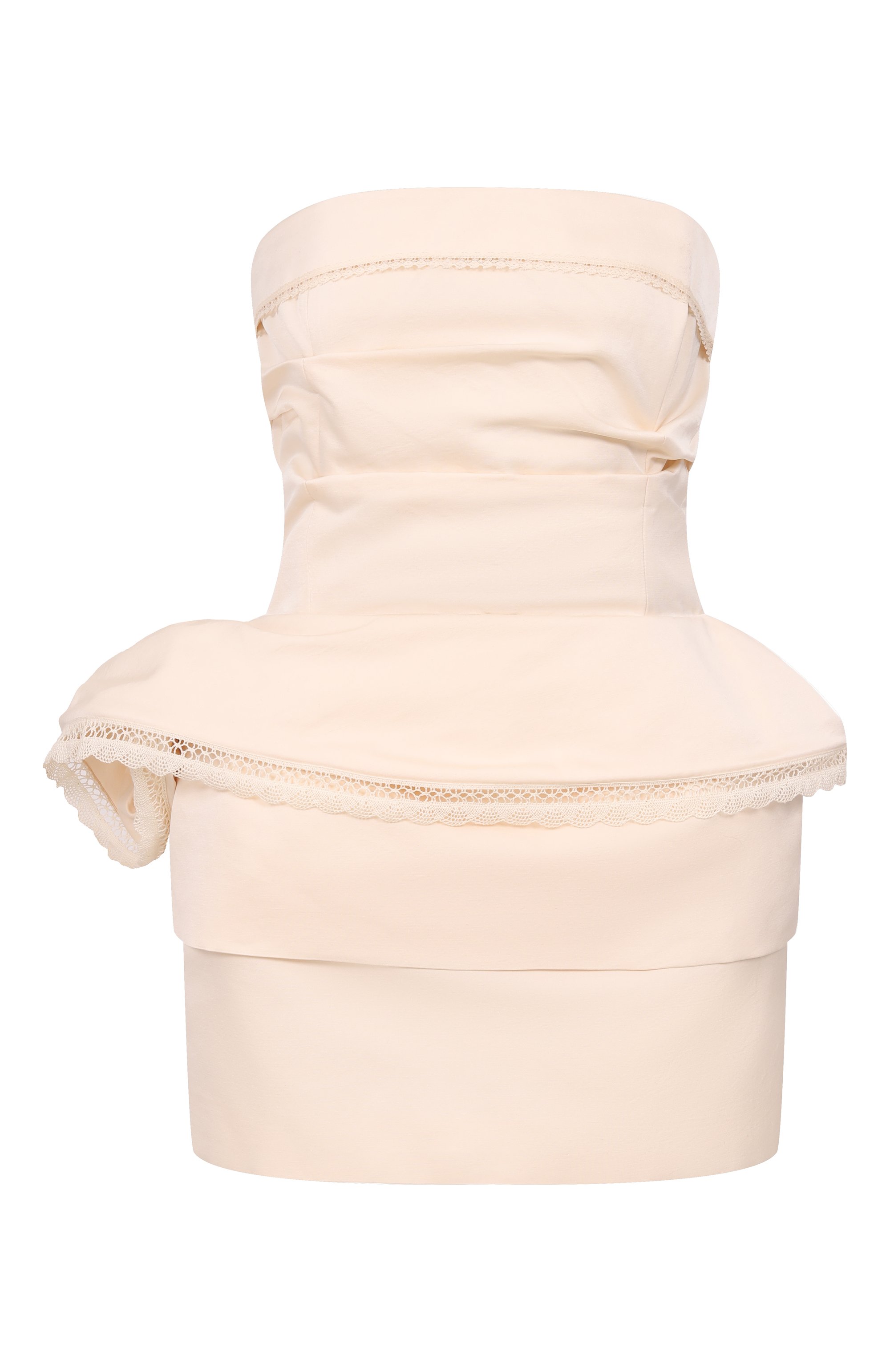 Платье из хлопка и шелка MAGDA BUTRYM кремового цвета по цене 299500 руб., арт. 281426, фото 1 Платье из хлопка и шелка MAGDA BUTRYM, арт. 281426, фото 1