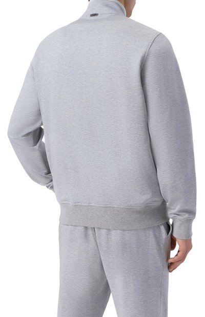 Толстовка из хлопка и шелка CAPOBIANCO, арт. 20M452.DS00._001, фото 4