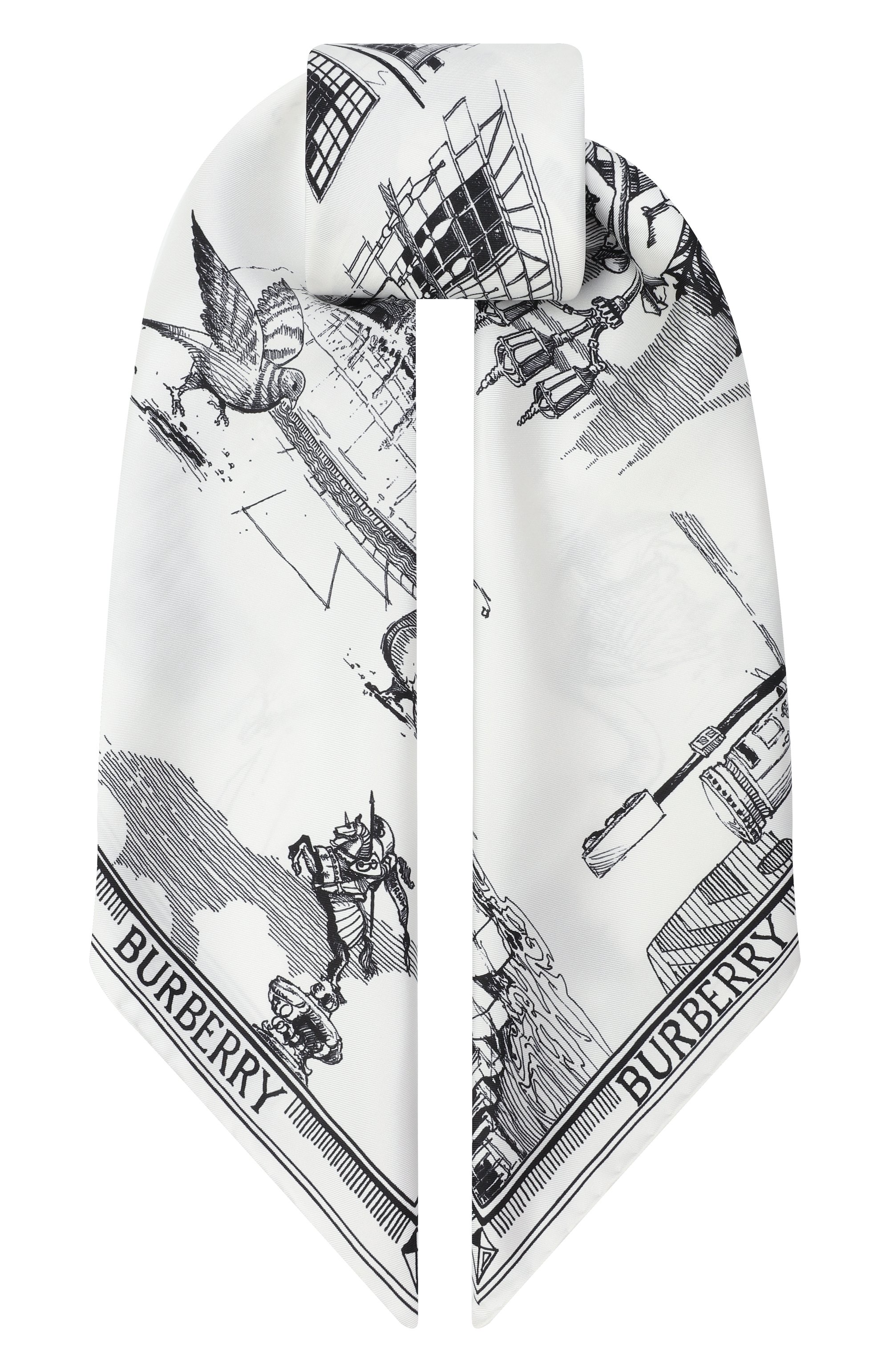 Шелковый платок BURBERRY, арт. 8110380, фото 1
