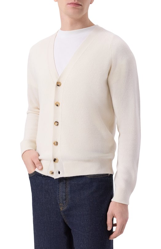 Кашемировый кардиган MVST M25.1PM.K009 Белый  M25.1PM.K009 Фото 3