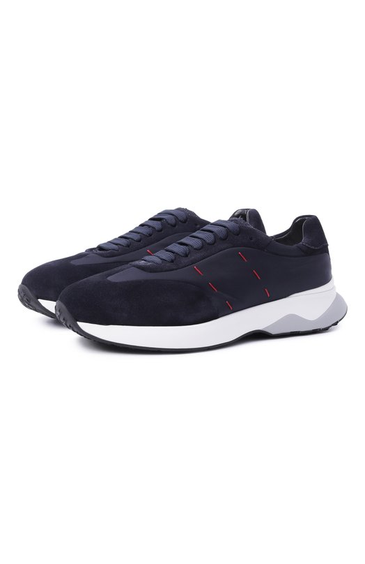 Текстильные кроссовки Kiton USSA374N0133302/12-15 Синий USSA374N0133302/12-15