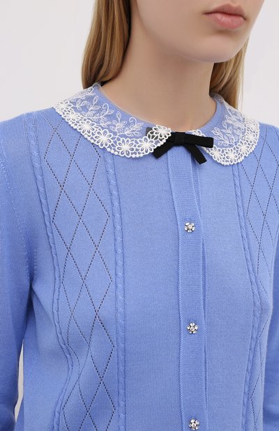 Кардиган из кашемира и шелка MIU MIU, арт. MMF202-1V81-F0013, фото 5