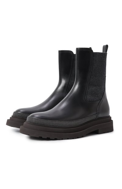Женские кожаные челси BRUNELLO CUCINELLI, арт. MZ0LG2745P