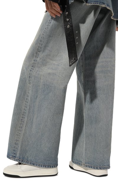 Кожаные кеды sl/61 SAINT LAURENT, арт. 713602/AAAWR, фото 3