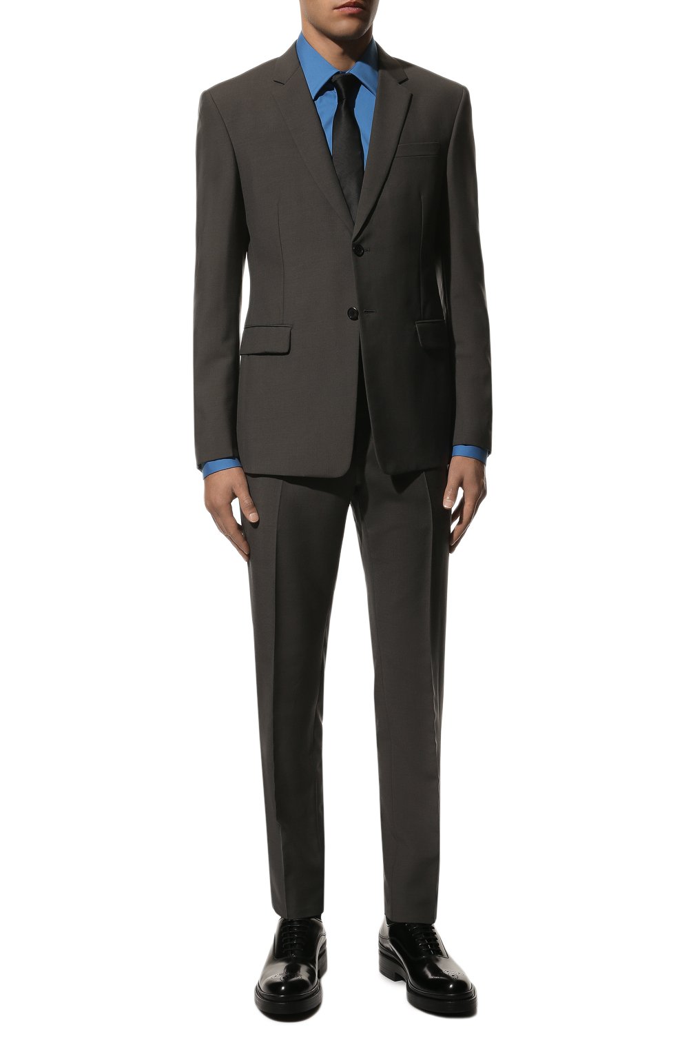 Кожаные оксфорды PRADA, арт. 2EG188-055-F0002-G001, фото 2