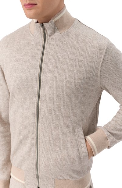 Кардиган из хлопка и льна CAPOBIANCO, арт. 18M454.LT00., фото 5