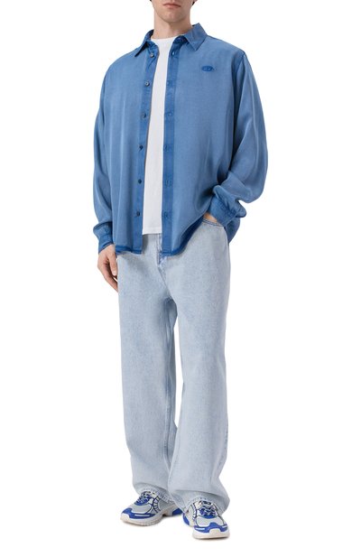 Мужская рубашка из вискозы DIESEL, арт. A23643/0JMCD