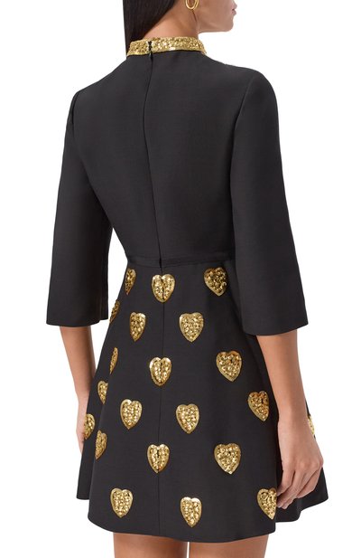 Платье из шерсти и шелка VALENTINO, арт. 7B3VADQ0/1CF, фото 3