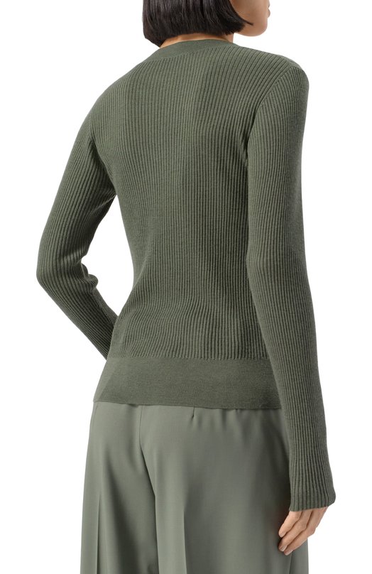 Пуловер из шерсти и шелка Windsor 52 DP515 10014631/30045032 Хаки  52 DP515 10014631/30045032 Фото 4