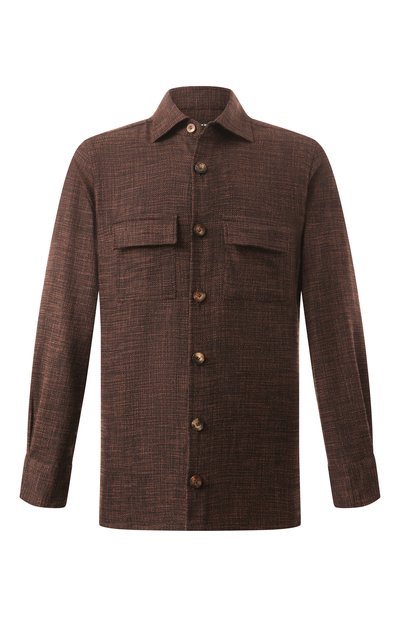 Мужская рубашка из шерсти и шелка KITON, арт. UMC016K0617E12