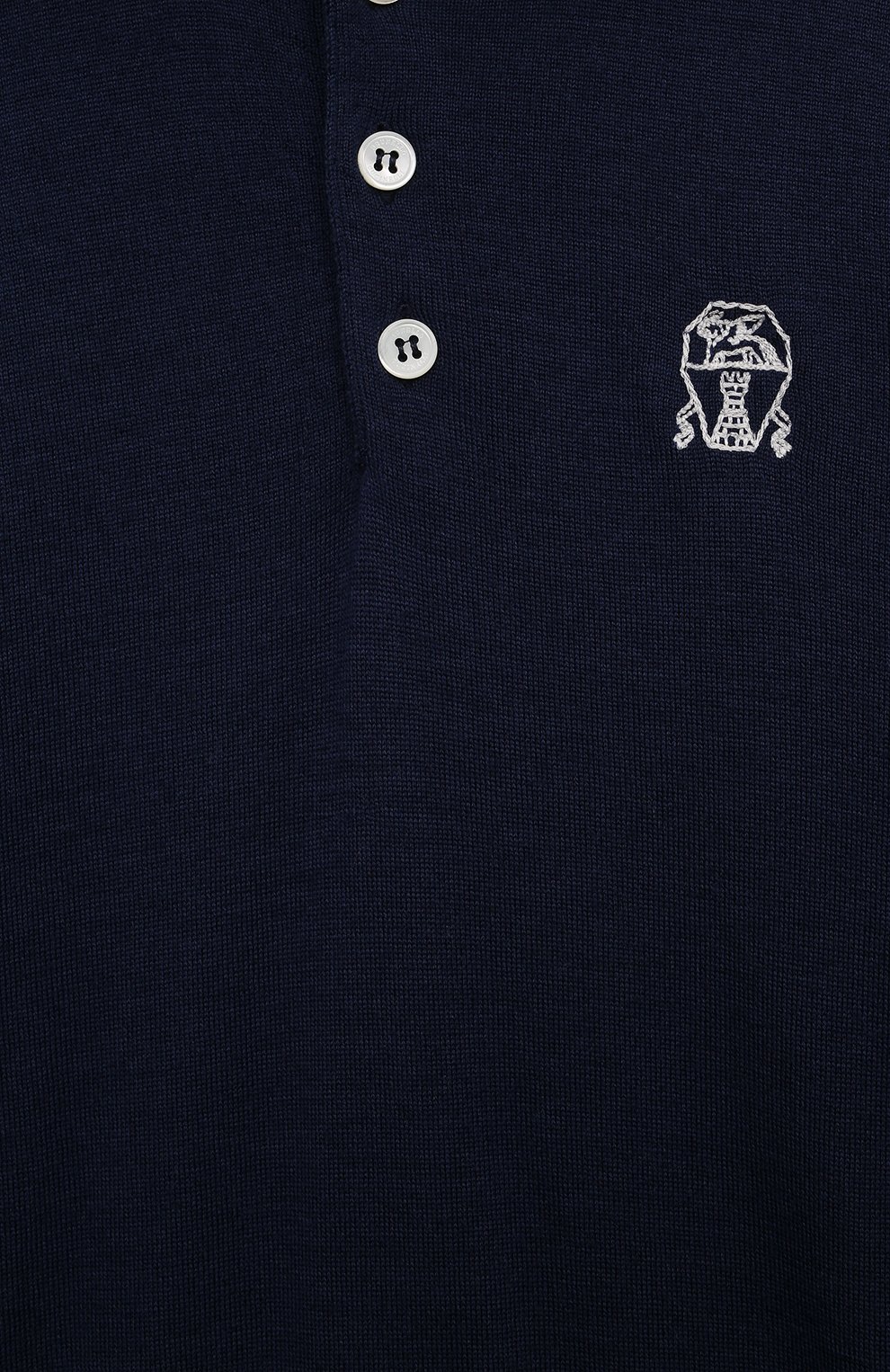 Поло из шерсти и кашемира BRUNELLO CUCINELLI, арт. B24M00105C, фото 3