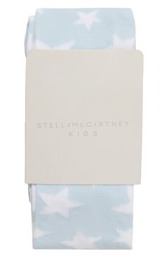 Детские хлопковые колготки STELLA MCCARTNEY го�лубого цвета, арт. TT0A90 | Фото 1 (Материал: Текстиль, Хлопок; Материал сплава: Проставлено; Нос: Не проставлено)