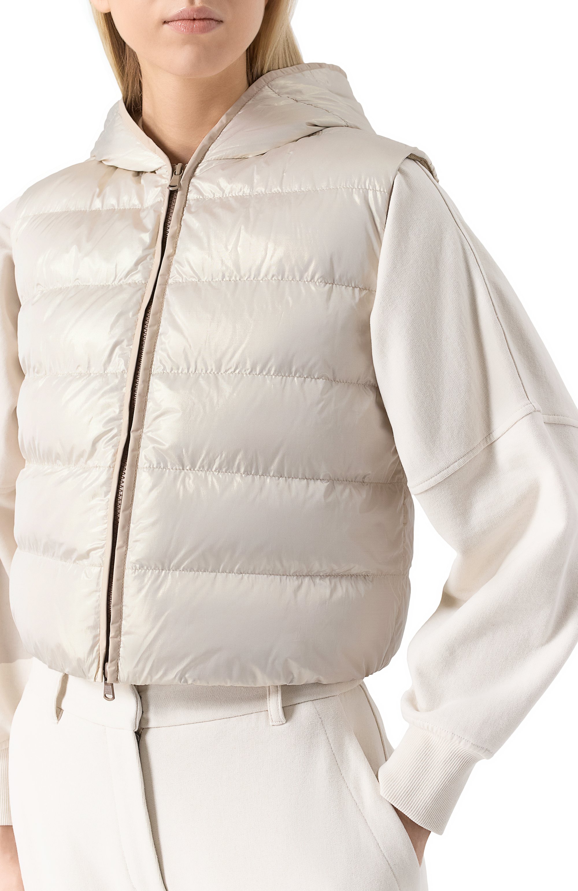 Пуховый жилет BRUNELLO CUCINELLI, арт. ML1597770, фото 5