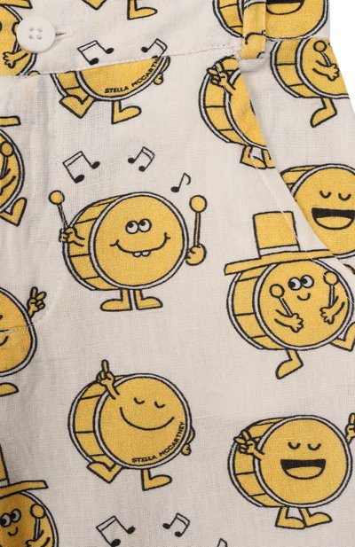 Шорты из хлопка и льна STELLA MCCARTNEY, арт. TY6519, фото 3