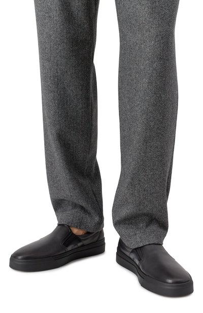 Кожаные слипоны gloria SANTONI, арт. MBGG22125NE0TG0N, фото 3