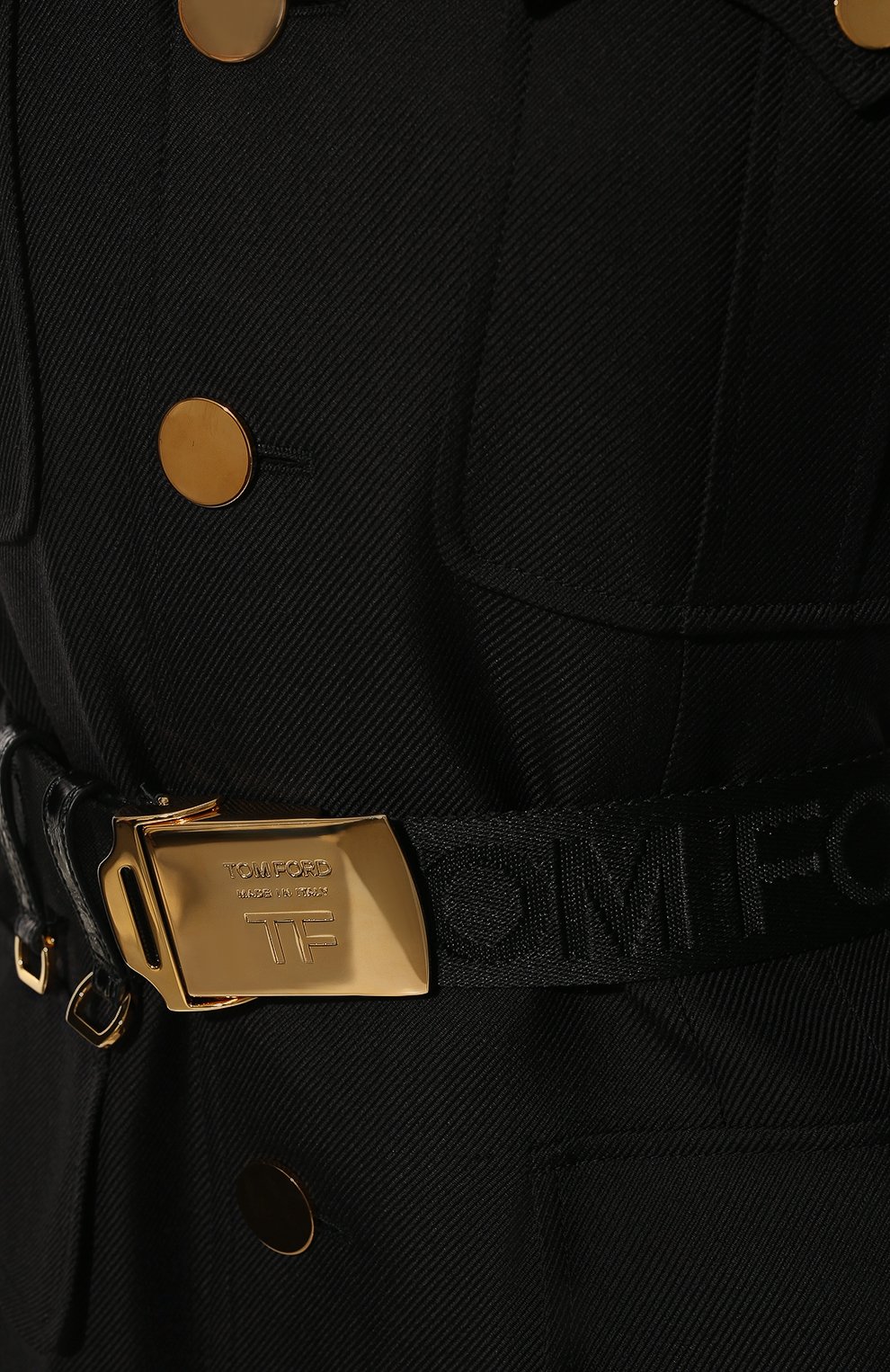 Платье из шерсти и вискозы TOM FORD черного цвета по цене 397500 руб., арт. GI2848-FAX884, фото 5 Платье из шерсти и вискозы TOM FORD, арт. GI2848-FAX884, фото 5