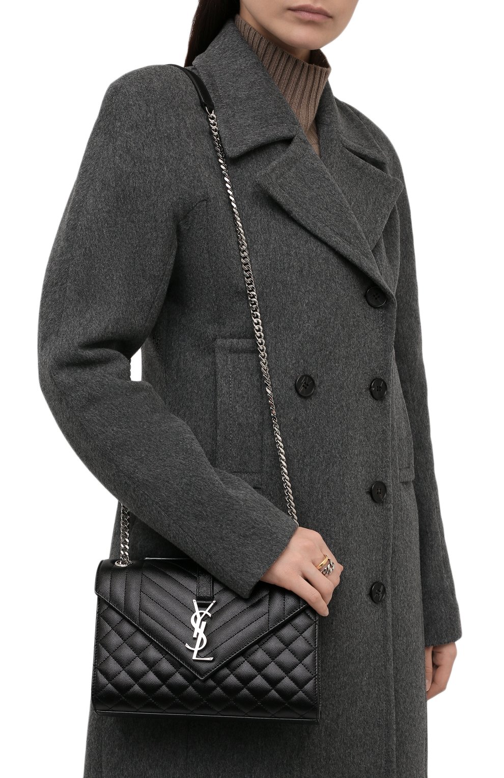 Сумка monogram classic medium SAINT LAURENT, арт. 600185/B0W92, фото 6