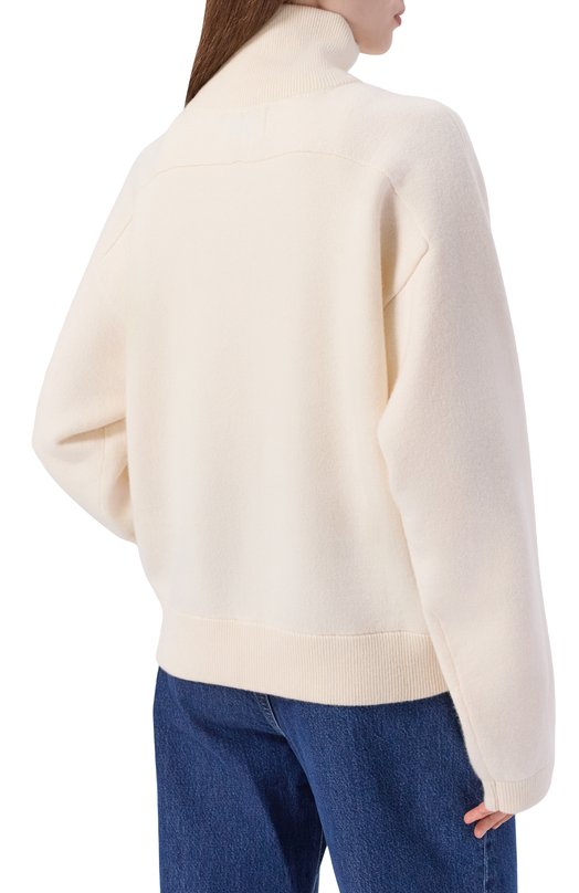 Кашемировый свитер Loulou de Saison DRIES Кремовый  DRIES Фото 4