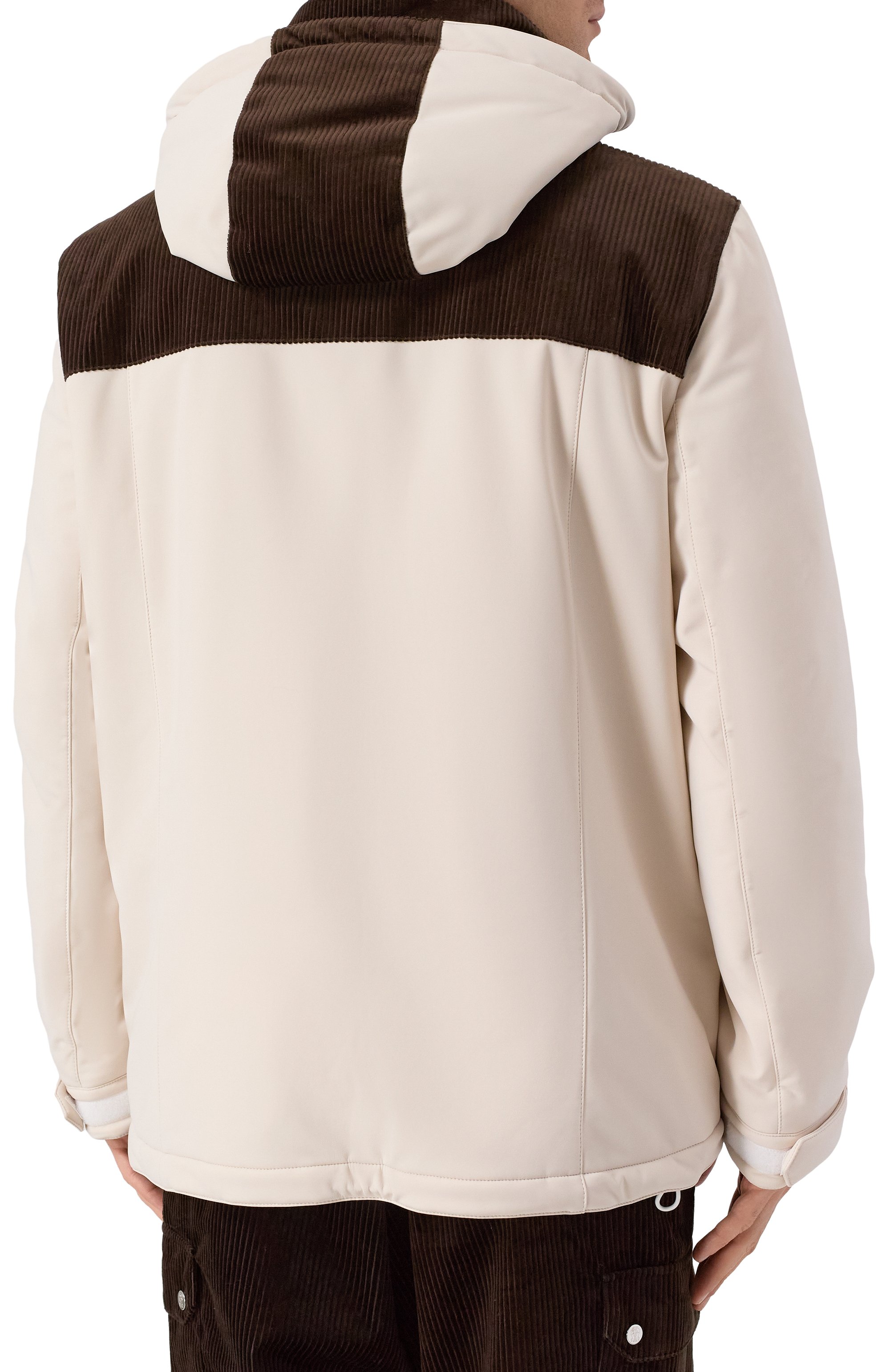 Утепленная куртка с отделкой из вельвета BRUNELLO CUCINELLI, арт. MM134KG12, фото 4