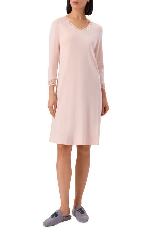 Хлопковая сорочка Hanro 077162 Розовый  077162 Фото 2