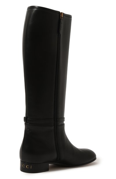 Кожаные сапоги GUCCI черного цвета по цене 194400 руб., арт. 658889 BKO00, фото 4 Кожаные сапоги GUCCI, арт. 658889 BKO00, фото 4