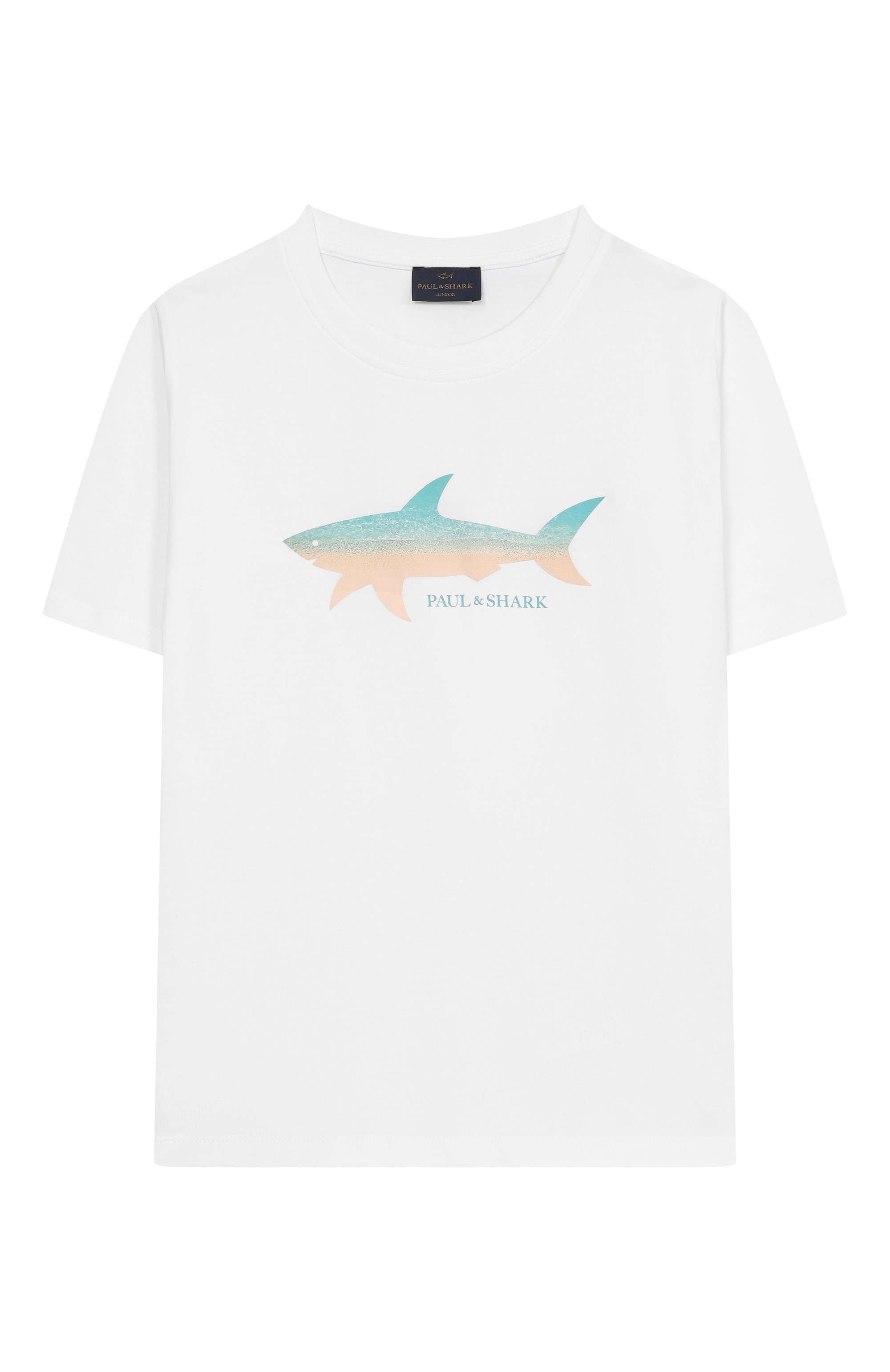 Хлопковая футболка PAUL & SHARK JUNIOR, арт. WUM00H/LAA53/10A-16A, фото 1