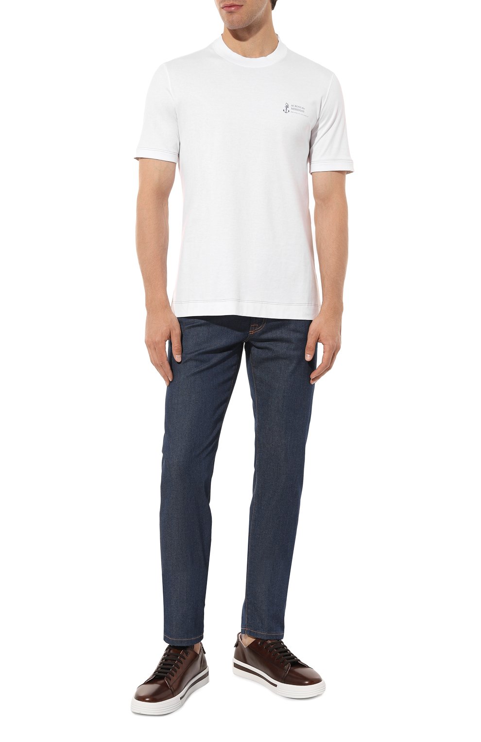 Хлопковая футболка BRUNELLO CUCINELLI, арт. M0T618442P, фото 2