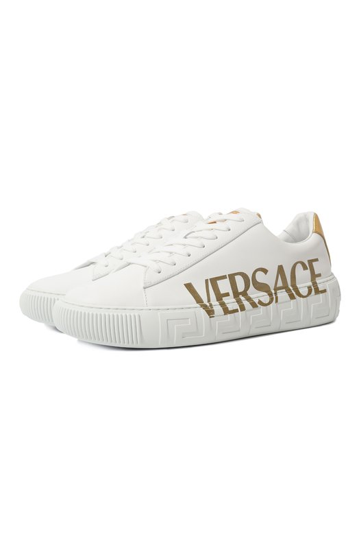 фото Кожаные кеды versace