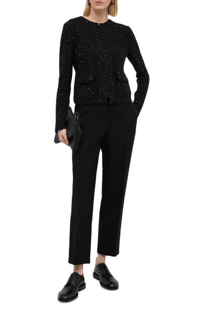 Жакет с пайетками GIORGIO ARMANI синего цвета по цене 198500 руб., арт. 6HAG57/AJSQZ, фото 2 Жакет с пайетками GIORGIO ARMANI, арт. 6HAG57/AJSQZ, фото 2