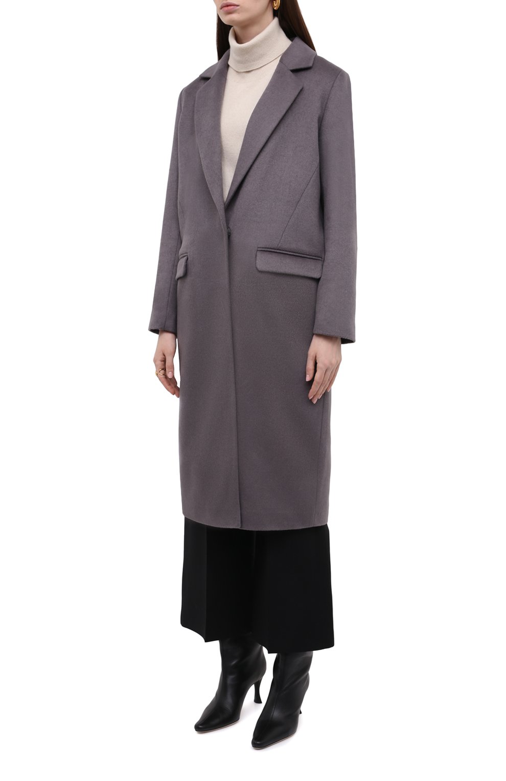 Пальто из шерсти и кашеми ра SEVEN LAB, арт. CMAR venecia charcoal, фото 3