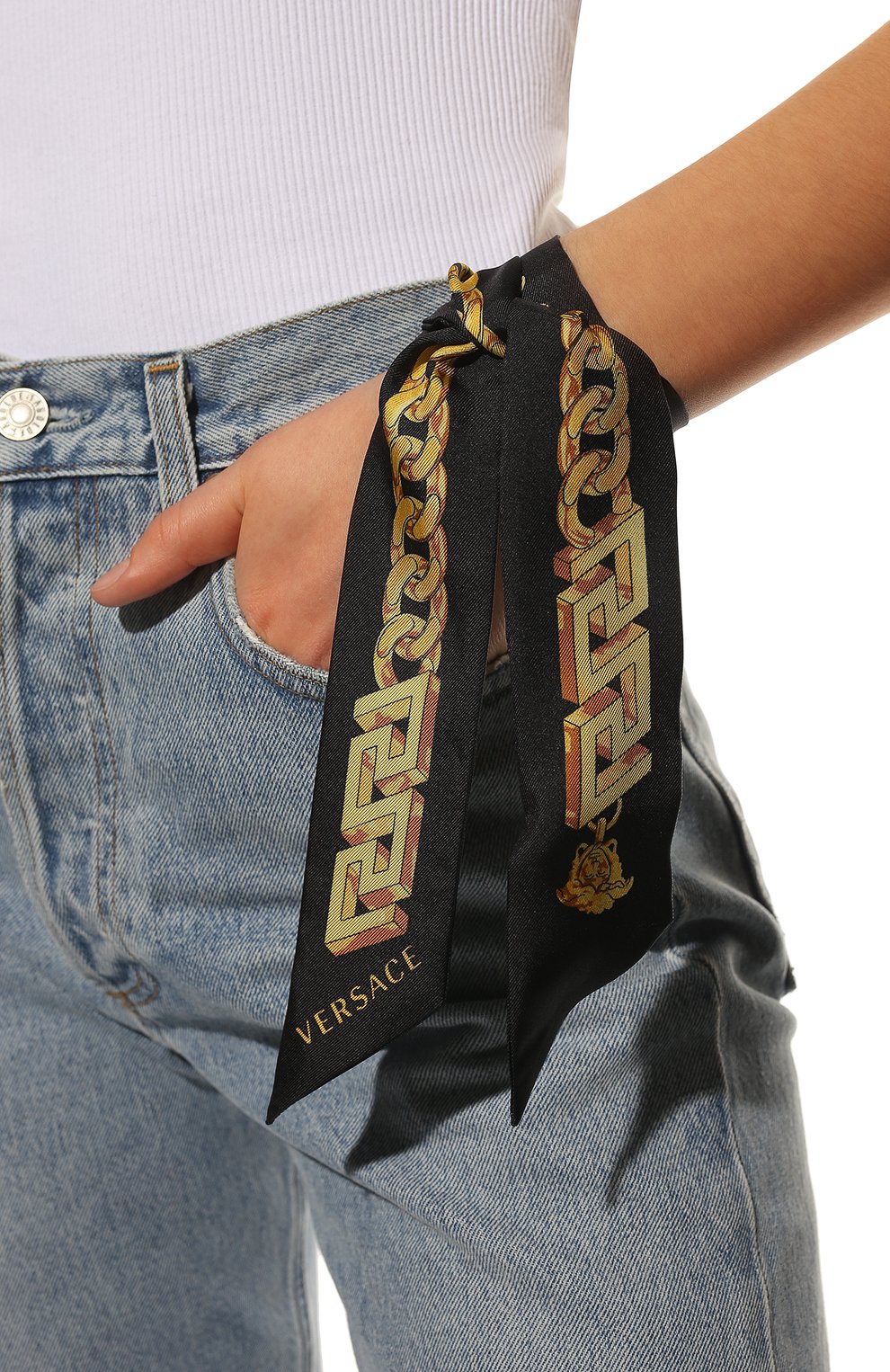 Шелковый шарф-бандо VERSACE, арт. IBA0005/1A03001, фото 3