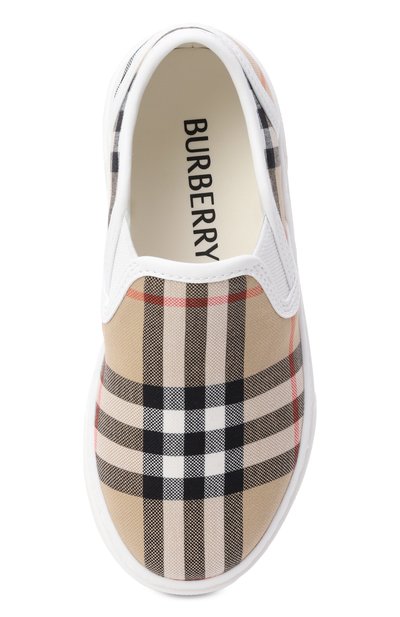 Хлопковые слипоны BURBERRY, арт. 8118189, фото 4