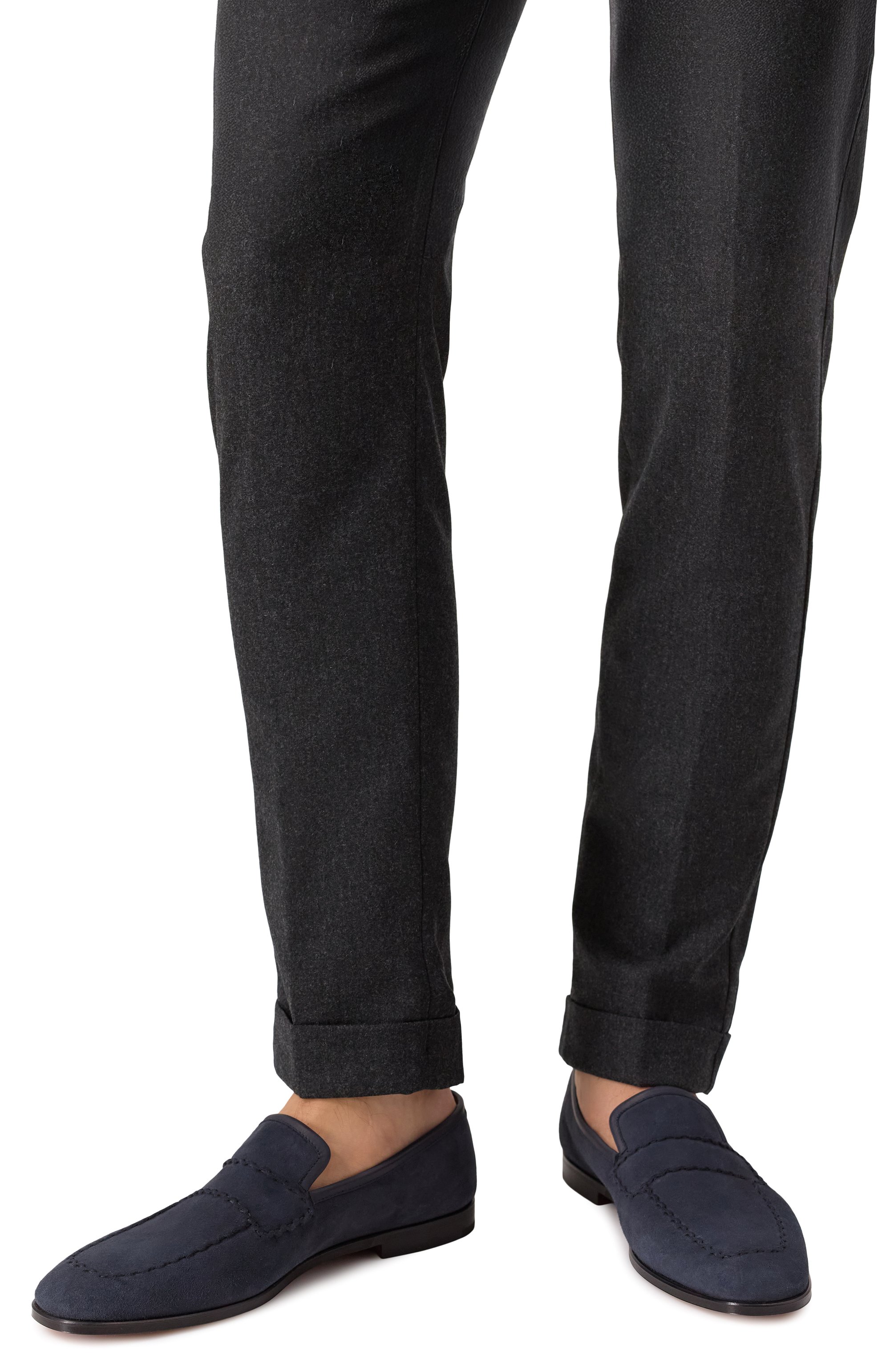 Замшевые лоферы ZILLI, арт. H0174AM1107VLSW03, фото 3