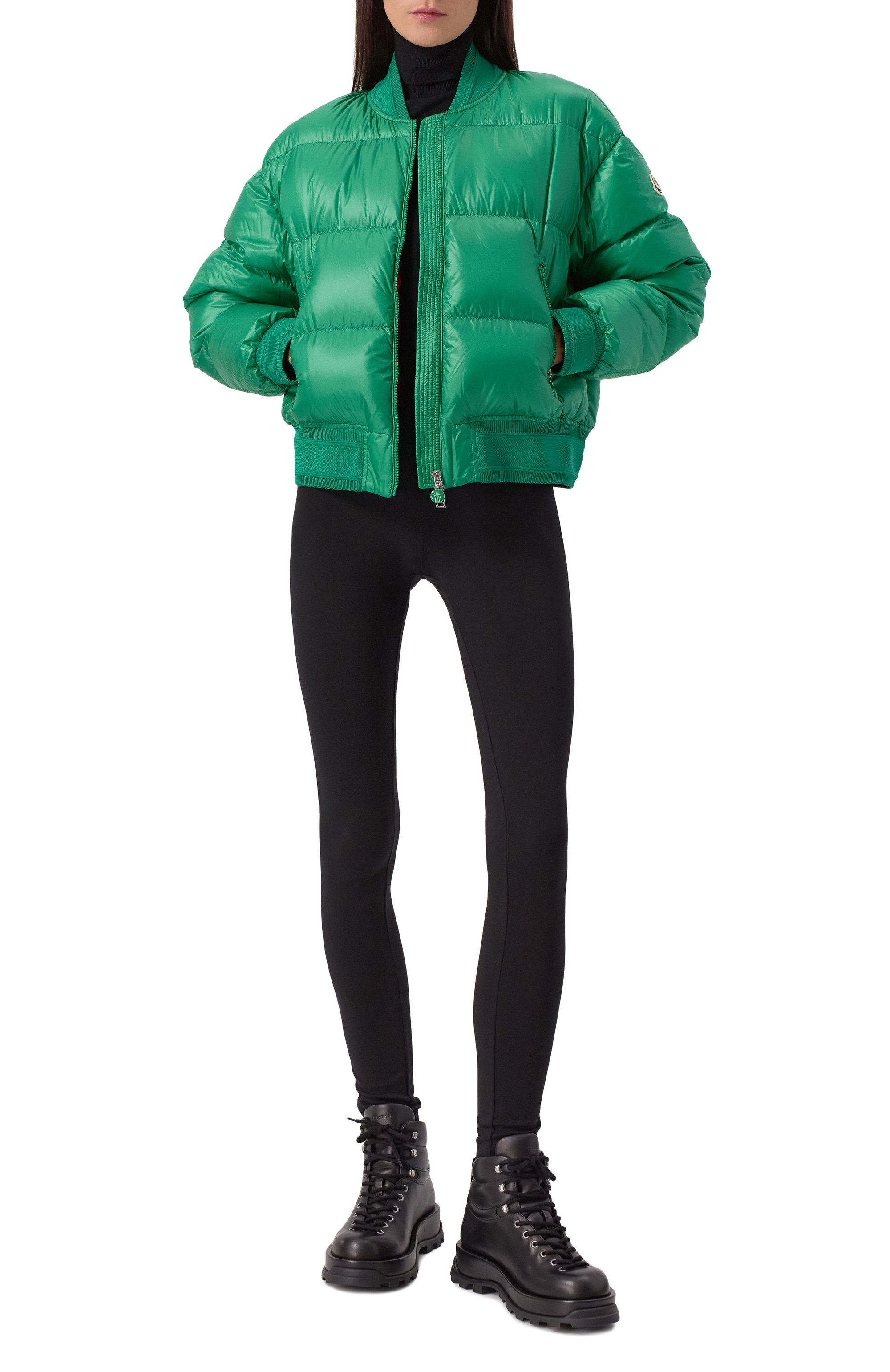 Пуховик merlat MONCLER зеленого цвета по цене 175500 руб., арт. 1A00005/595ZZ, фото 2 Пуховик merlat MONCLER, арт. 1A00005/595ZZ, фото 2