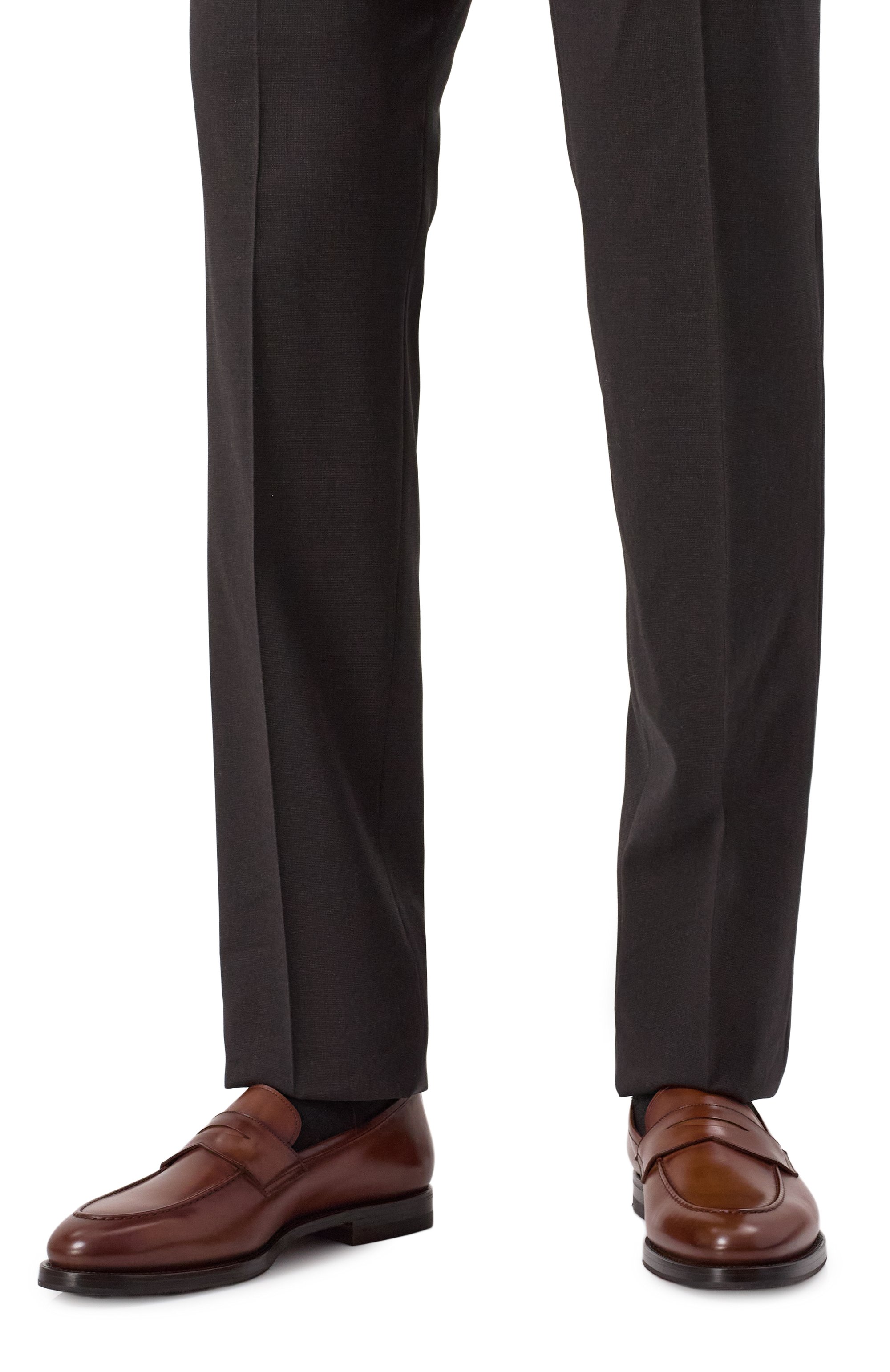 Кожаные пенни-лоферы W.GIBBS светло-коричневого цвета по цене 63100 руб., арт. 0354003, фото 3 Кожаные пенни-лоферы W.GIBBS, арт. 0354003, фото 3