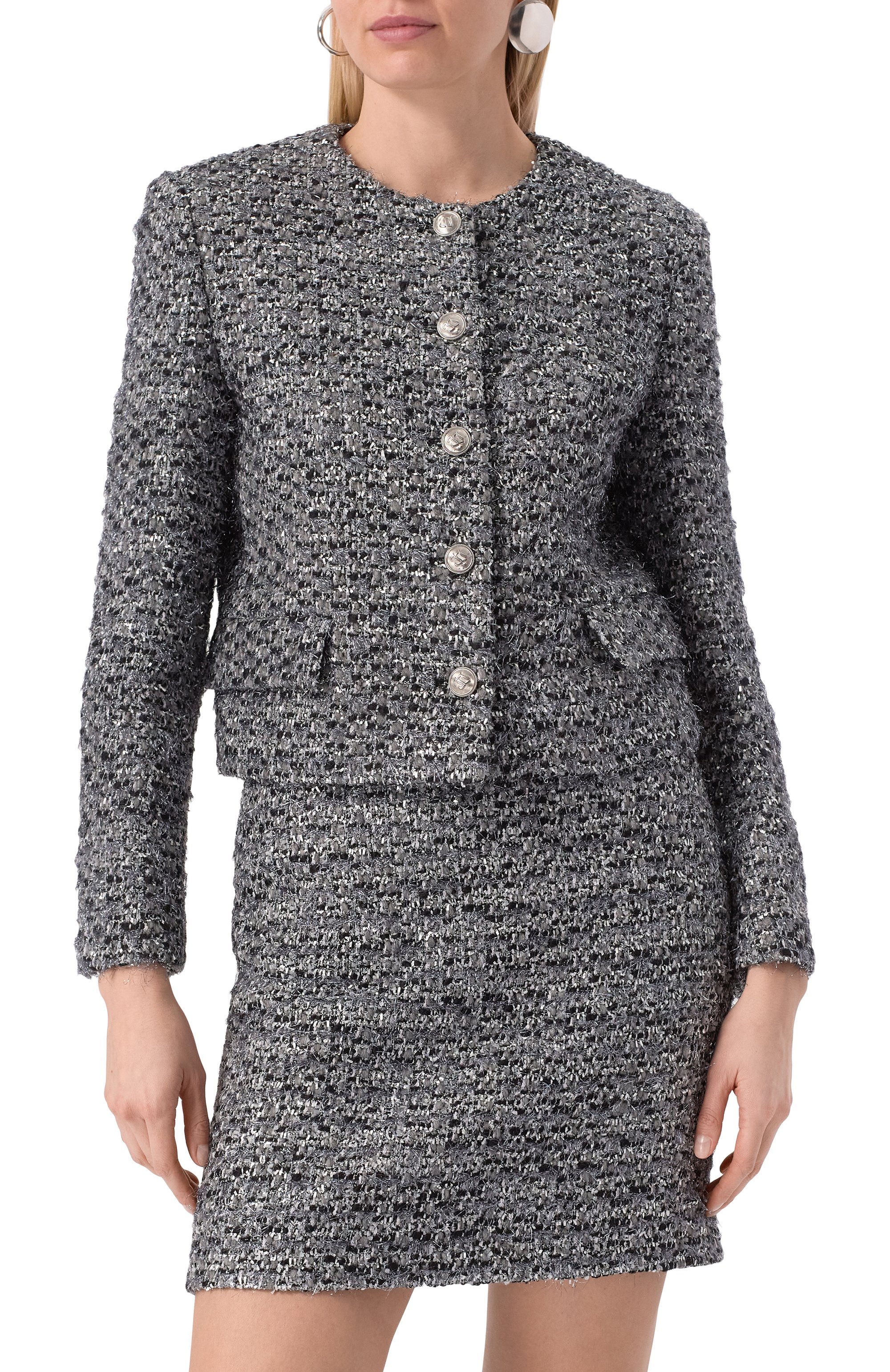 Твидовый жакет JUUN.J, арт. JW4X11W52, фото 3