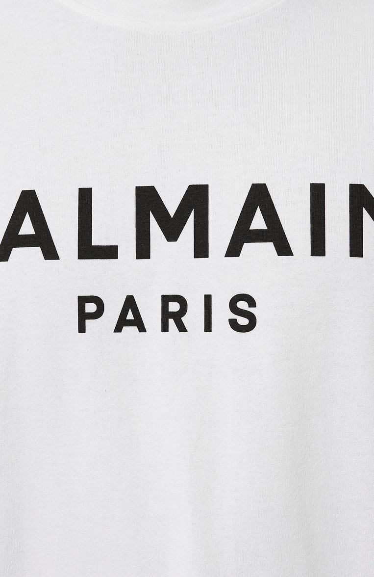 Мужская хлопковый лонгслив BALMAIN белого цвета, арт. DH1EK035/BC77 | Фото 5 (Материал внешний: Хлопок; Длина (для топов): Стандартные; Рукава: Длинные; Принт: С принтом; Стили: Минимализм; Кросс-КТ: Джерси; Мужское Кросс-КТ: Футболка-одежда; Автоматизация состава: Проставлено; Автоматизация ТО: Проставлено)