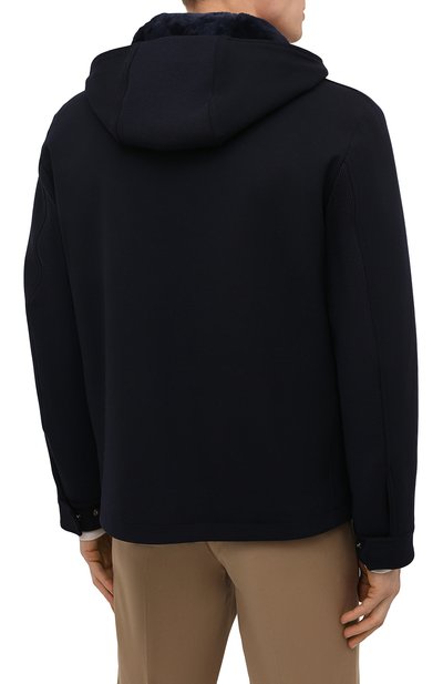 Шерстяная куртка с подкладкой из нутрии LORO PIANA, арт. FAL6161, фото 4