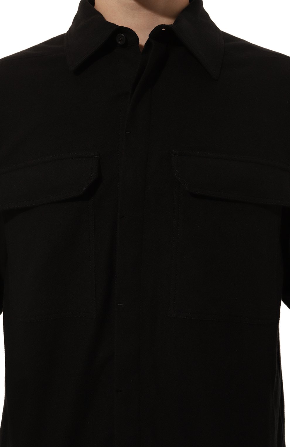 Хлопковая рубашка RICK OWENS, арт. RU02D6291/FL, фото 5