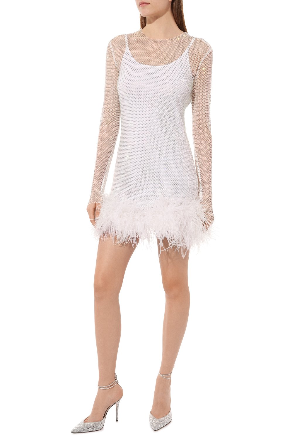 Платье с отделкой перьями ALINE, арт. AL151002-1, фото 2