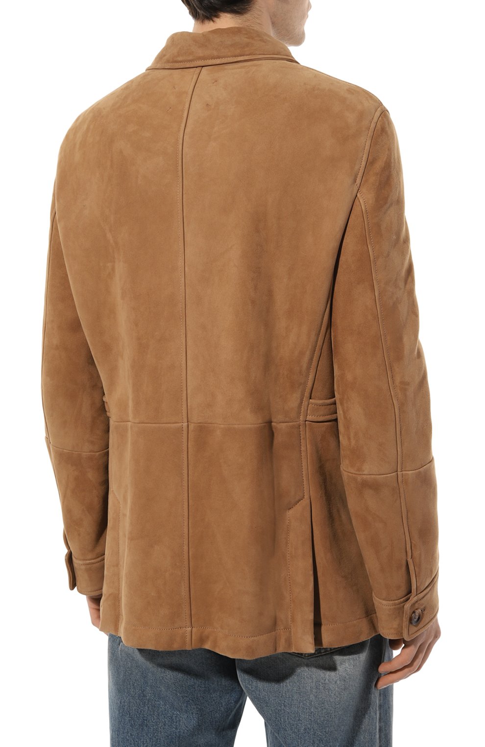 Замшевая куртка с подкладкой из овчины BRUNELLO CUCINELLI, арт. MPMLP1954, фото 4