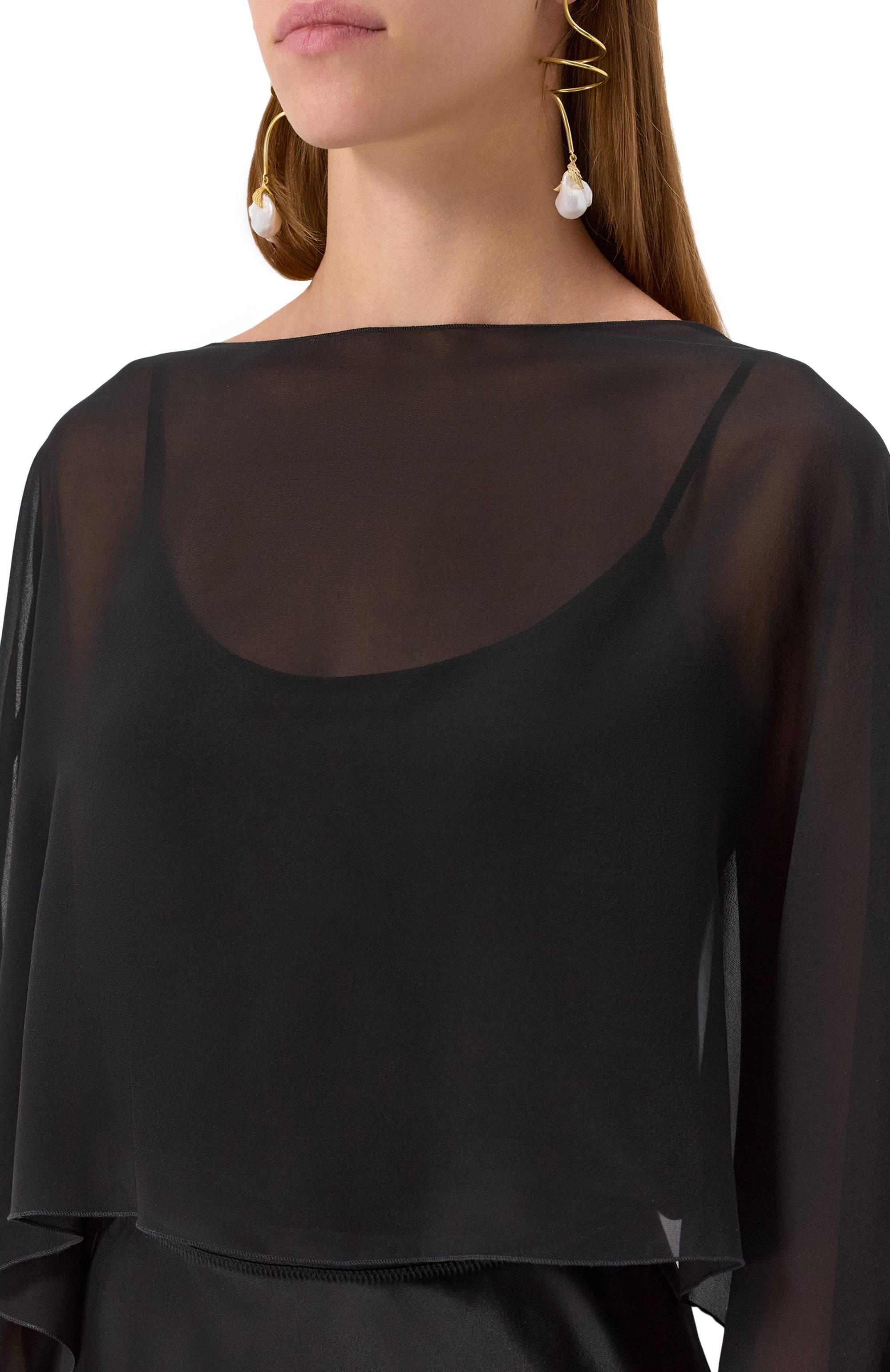 Шелковая накидка ANTONELLI FIRENZE, арт. L0729N/261, фото 5