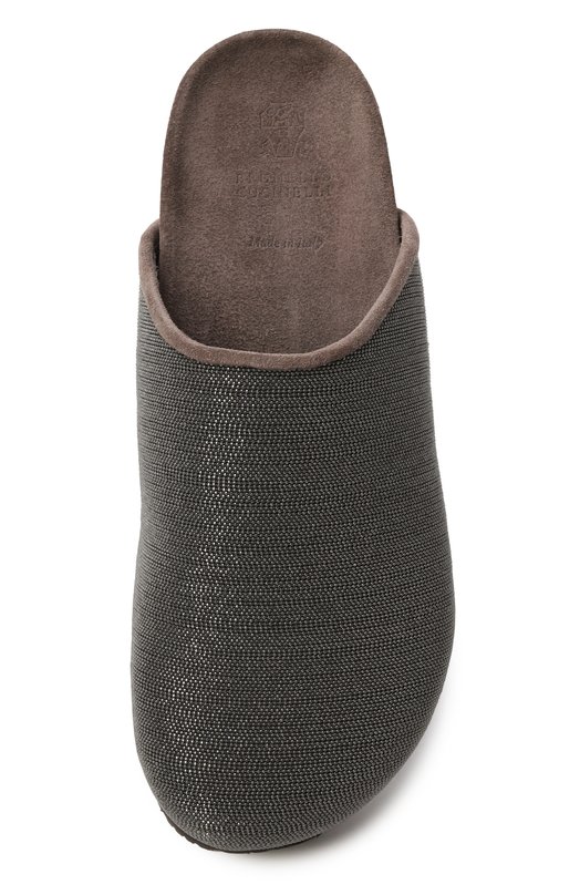 Замшевые сабо Brunello Cucinelli MZSFG2725P Серый  MZSFG2725P Фото 6