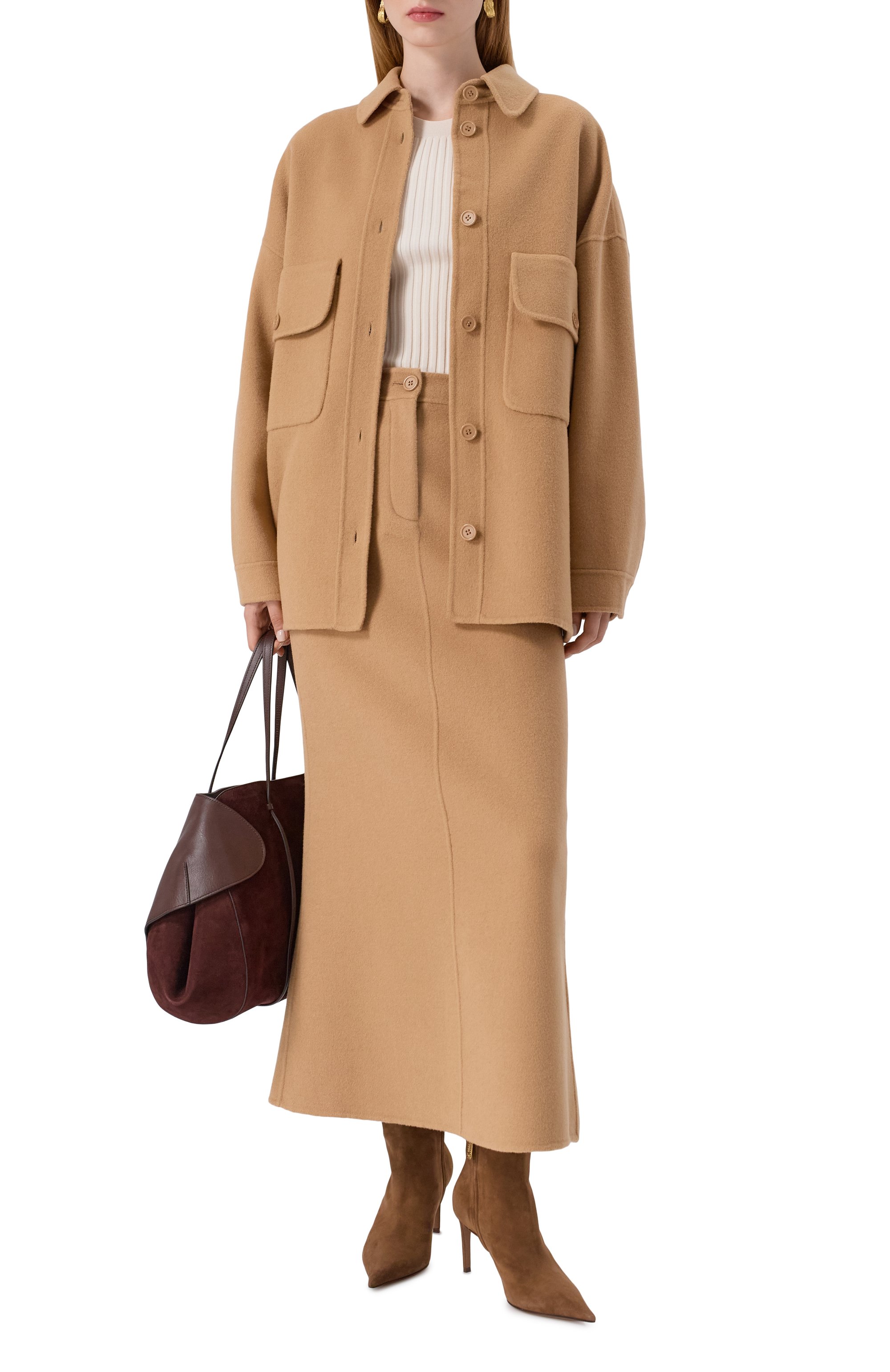 Шерстяная куртка-рубашка ERIKA CAVALLINI, арт. P5WW05, фото 2