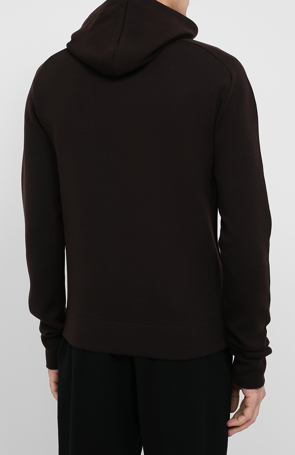 Худи из шерсти и вискозы BOTTEGA VENETA коричневого цвета по цене 150500 руб., арт. 631512/VKWQ0, фото 4 Худи из шерсти и вискозы BOTTEGA VENETA, арт. 631512/VKWQ0, фото 4