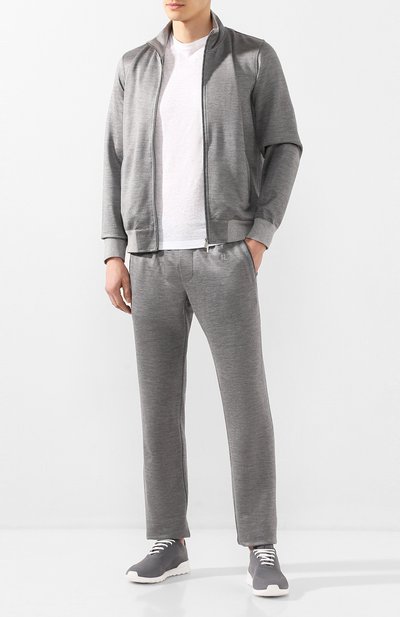 Текстильные кроссовки KITON, арт. USSFITSN00609, фото 2