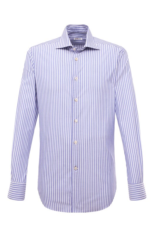 

Хлопковая сорочка Kiton, Синий