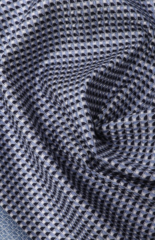 Шелковый комплект из галстука и платка Brioni 08A900/PD447 Голубой  08A900/PD447 Фото 6